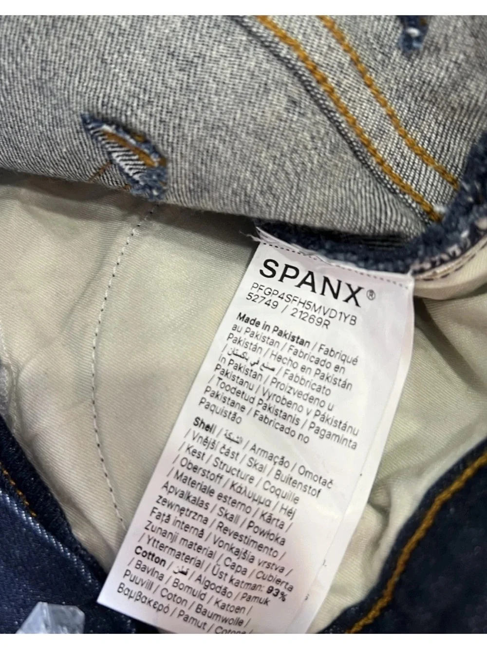 SPANXsculpt ReDefine High Waist Flare Leg Spanx Jeans Indigo Size 10 - Picture 5 of 9